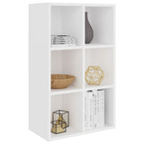 Book Cabinet/Sideboard White 66x30x98 cm Engineered Wood - Side View