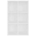 Book Cabinet/Sideboard White 66x30x98 cm Engineered Wood
