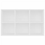 Book Cabinet/Sideboard White 66x30x98 cm Engineered Wood