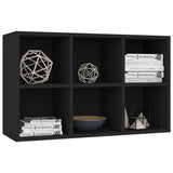 Book Cabinet/Sideboard Black 66x30x98 cm Engineered Wood - 45-Degree Angle