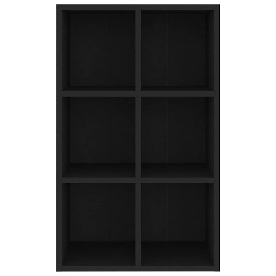 Book Cabinet/Sideboard Black 66x30x98 cm Engineered Wood