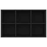 Book Cabinet/Sideboard Black 66x30x98 cm Engineered Wood