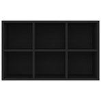 Book Cabinet/Sideboard Black 66x30x98 cm Engineered Wood