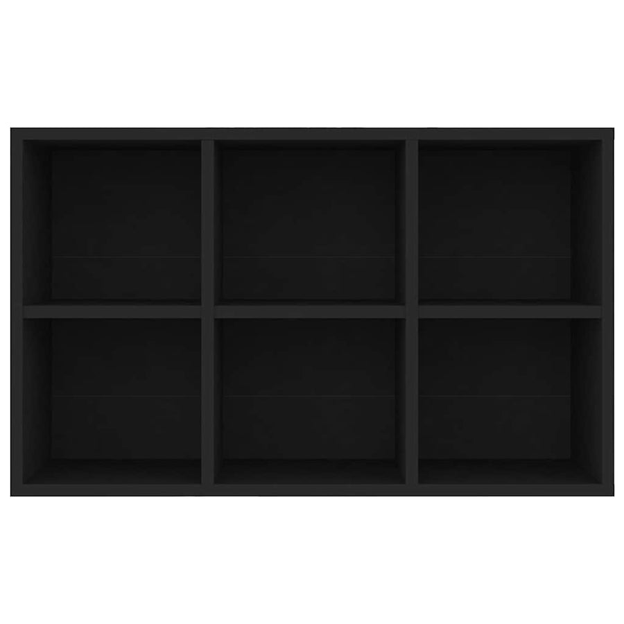 Book Cabinet/Sideboard Black 66x30x98 cm Engineered Wood