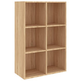 Book Cabinet/Sideboard Sonoma Oak 66x30x98 cm Engineered Wood - Front View