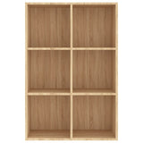 Book Cabinet/Sideboard Sonoma Oak 66x30x98 cm Engineered Wood - Rear View