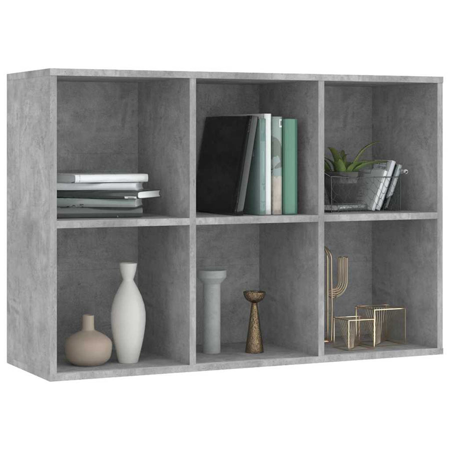 Book Cabinet/Sideboard Concrete Grey 66x30x98cm Engineered Wood