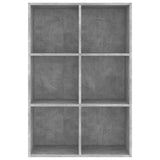 Book Cabinet/Sideboard Concrete Grey 66x30x98 cm Engineered Wood - Rear View