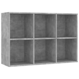 Book Cabinet/Sideboard Concrete Grey 66x30x98 cm Engineered Wood - Extra Image