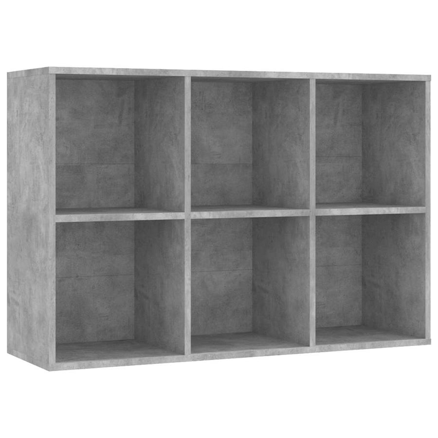 Book Cabinet/Sideboard Concrete Grey 66x30x98cm Engineered Wood