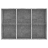 Book Cabinet/Sideboard Concrete Grey 66x30x98 cm Engineered Wood