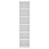 CD Cabinet White 21x20x88 cm Engineered Wood - Top-Down View