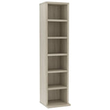 CD Cabinet Sonoma Oak 21x20x88 cm Engineered Wood - Front View
