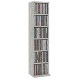 CD Cabinet Concrete Grey 21x20x88 cm Engineered Wood - Side View