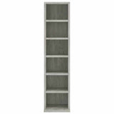 CD Cabinet Concrete Grey 21x20x88 cm Engineered Wood