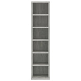 CD Cabinet Concrete Grey 21x20x88 cm Engineered Wood - Top-Down View