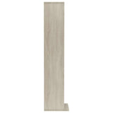 CD Cabinet White and Sonoma Oak 21x20x88 cm Engineered Wood - 45-Degree Angle