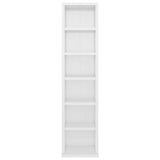 CD Cabinet High Gloss White 21x20x88 cm Engineered Wood