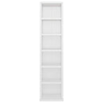 CD Cabinet High Gloss White 21x20x88 cm Engineered Wood