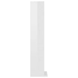CD Cabinet High Gloss White 21x20x88 cm Engineered Wood