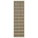 Shoe Cabinet Sonoma Oak 54x34x183 cm Engineered Wood