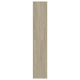 Shoe Cabinet Sonoma Oak 54x34x183 cm Engineered Wood
