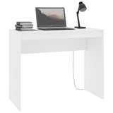 Desk White 90x40x72 cm Engineered Wood - Side View