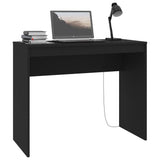 Desk Black 90x40x72 cm Engineered Wood - Side View