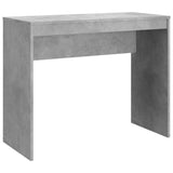 Desk Concrete Grey 90x40x72 cm Engineered Wood - Front View