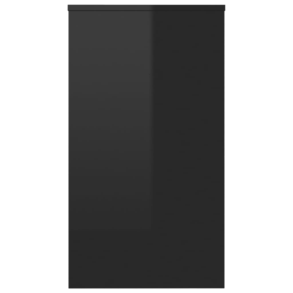 Desk High Gloss Black 90x40x72 cm Engineered Wood
