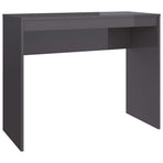 Desk High Gloss Grey 90x40x72 cm Engineered Wood