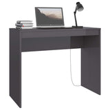 Desk High Gloss Grey 90x40x72 cm Engineered Wood