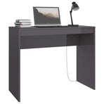 Desk High Gloss Grey 90x40x72 cm Engineered Wood