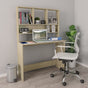 Desk with Shelves Sonoma Oak 110x45x157 cm Engineered Wood
