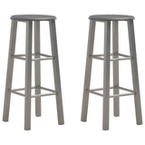 Bar Stools 2 pcs Anthracite MDF