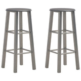 Bar Stools 2 pcs Anthracite MDF