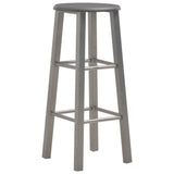 Bar Stools 2 pcs Anthracite MDF - Front View
