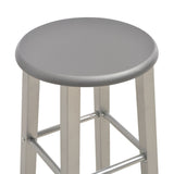 Bar Stools 2 pcs Anthracite MDF - Top-Down View