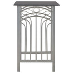 3 Piece Bar Set Wood and Steel Anthracite