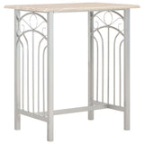3 Piece Bar Set Wood and Steel - Front View