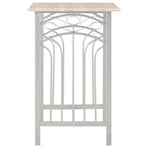 3 Piece Bar Set Wood and Steel