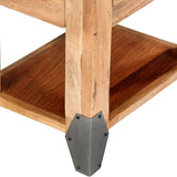 Bedside Cabinet 40x30x51 cm Solid Wood Acacia - Close-Up Angle