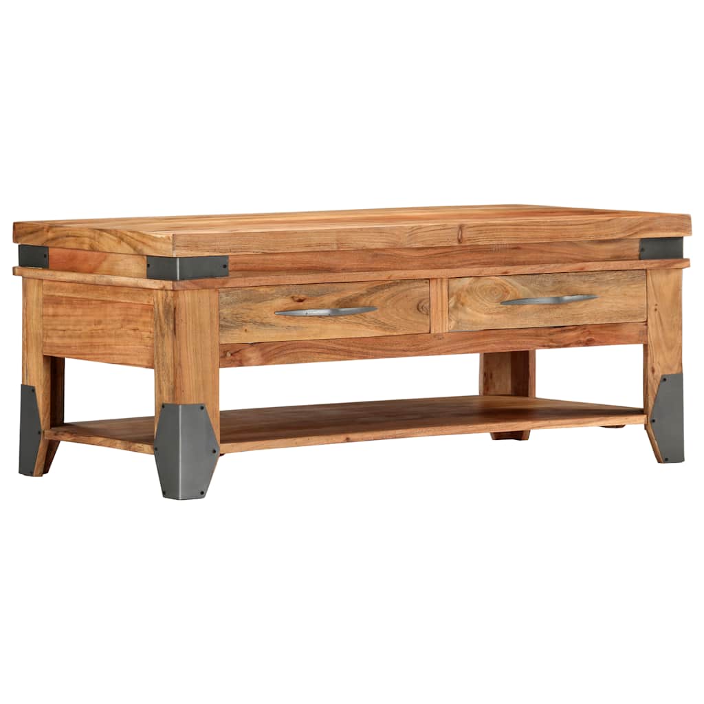 Coffee Table 110x52x45 cm Solid Wood Acacia