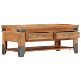 Coffee Table 110x52x45 cm Solid Wood Acacia - Top-Down View