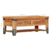 Coffee Table 110x52x45 cm Solid Wood Acacia - Extra Image