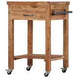 Kitchen Trolley 58x58x89 cm Solid Acacia Wood - Extra Image