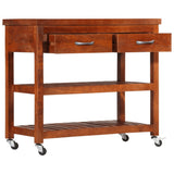Kitchen Trolley 100x48x89 cm Solid Acacia Wood - Front View