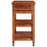 Kitchen Trolley 100x48x89 cm Solid Acacia Wood - Top-Down View