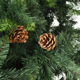 Artificial Christmas Tree with Pine Cones Green 150 cm - 45-Degree Angle
