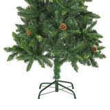 Artificial Christmas Tree with Pine Cones Green 150 cm - Close-Up Angle